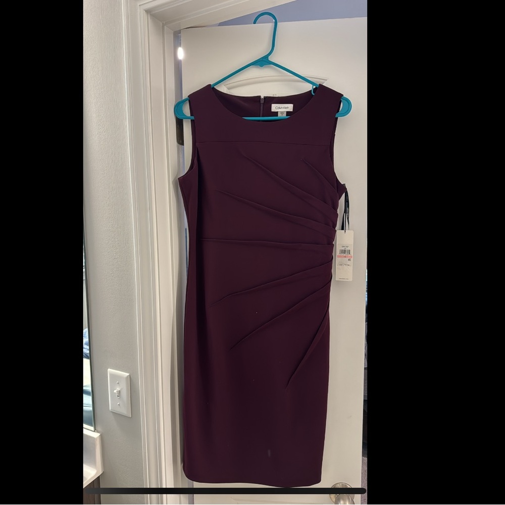 Calvin Klein Purple Midi Dress